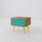 TURQUOISE RAIN Nachttisch in Eiche-Optik