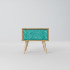 TURQUOISE RAIN Nachttisch in Eiche-Optik
