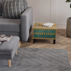 POLYGONS Nachttisch in Eiche-Optik