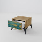 POLYGONS Nachttisch in Eiche-Optik