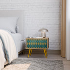 POLYGONS Nachttisch in Eiche-Optik