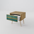 POLYGONS Nachttisch in Eiche-Optik