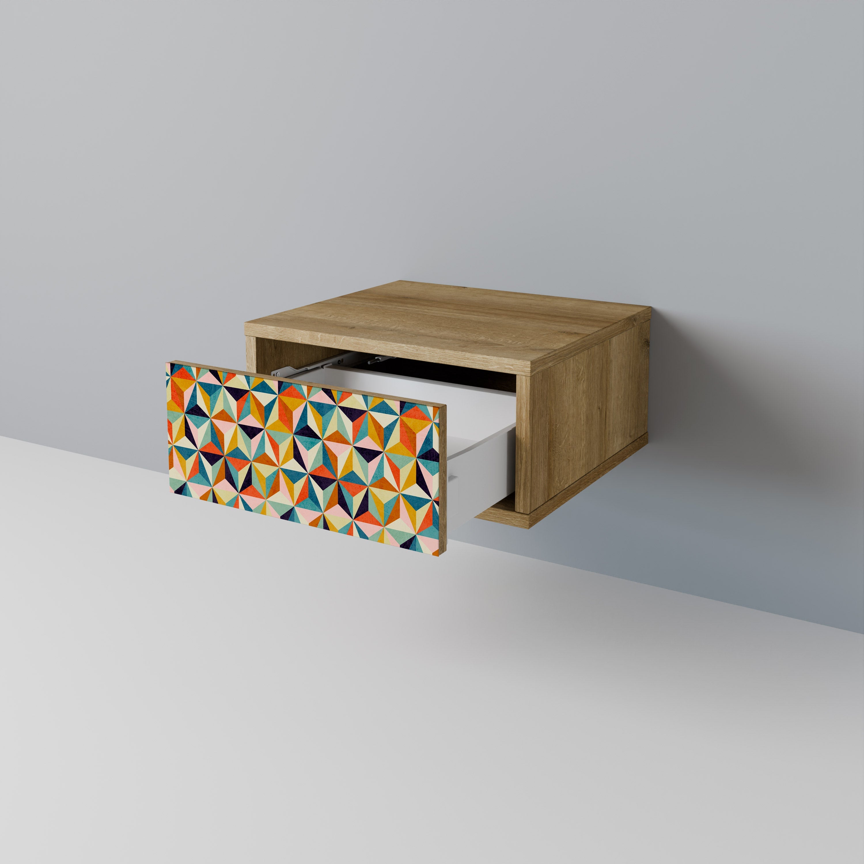 TESSELATE TREASURES Nachttisch in Eichenoptik