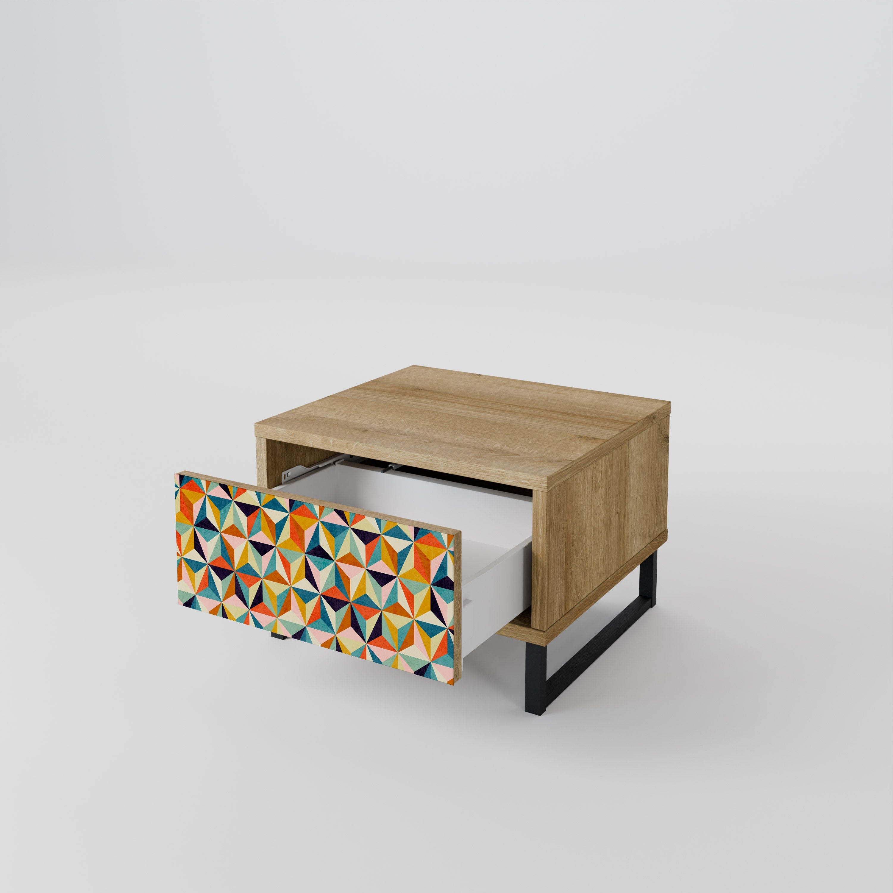 TESSELATE TREASURES Nachttisch in Eichenoptik