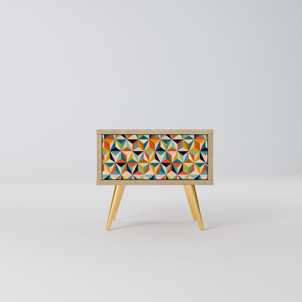 TESSELATE TREASURES Nachttisch in Eichenoptik