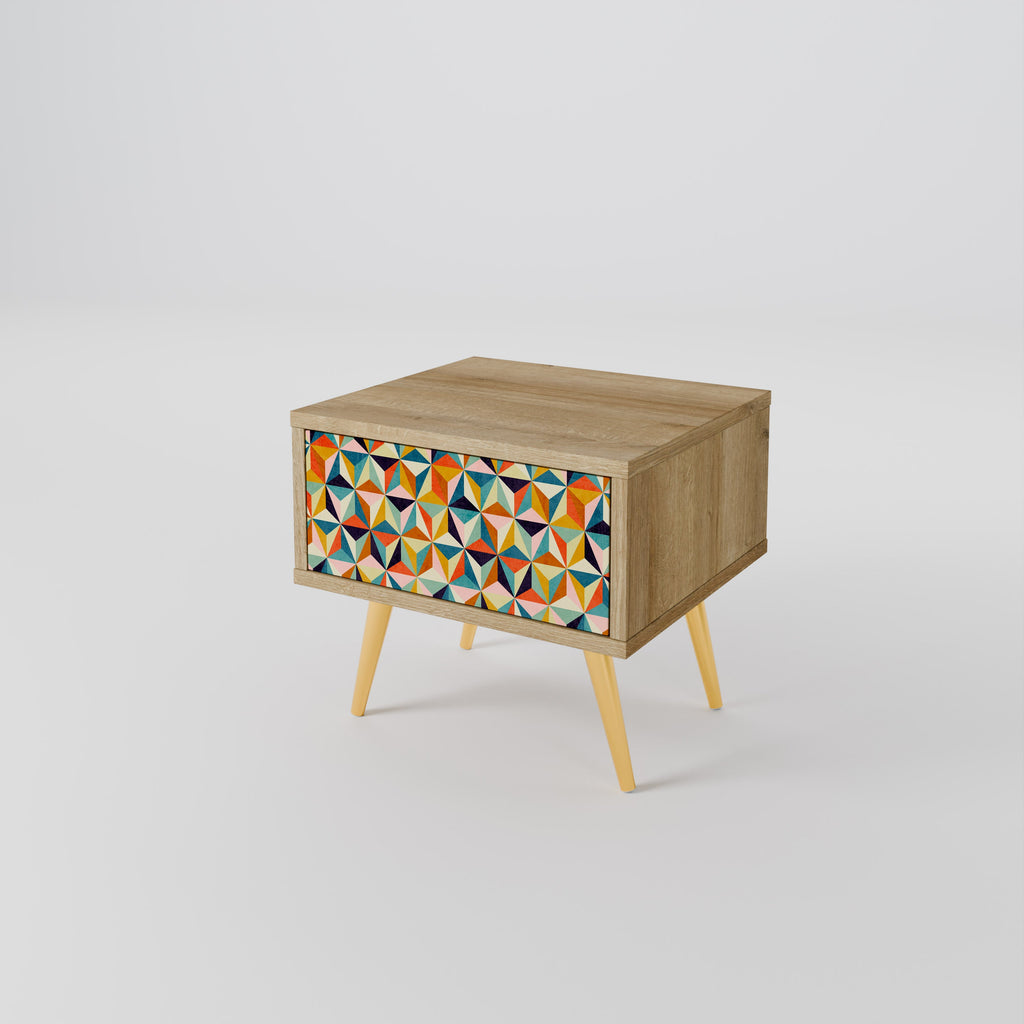 TESSELATE TREASURES Nachttisch in Eichenoptik