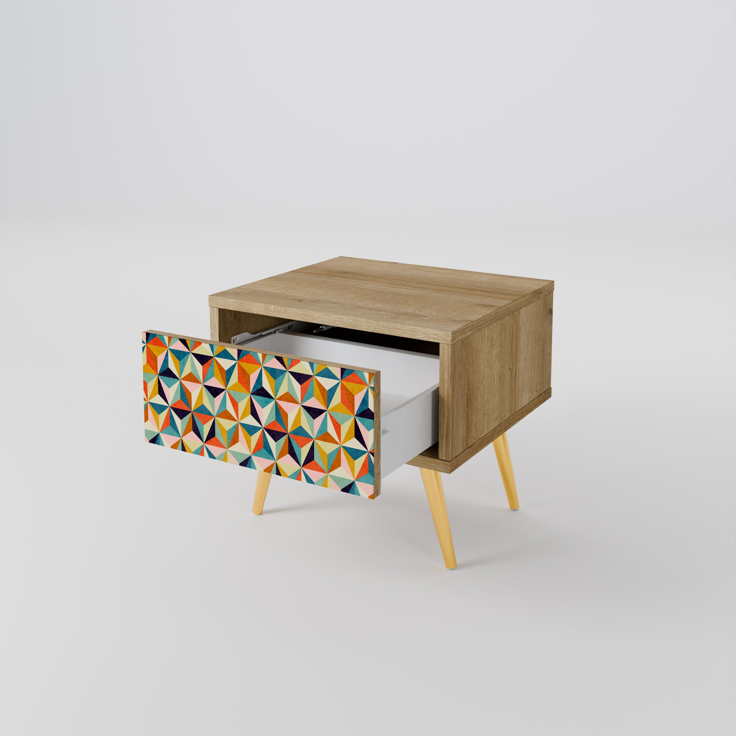 TESSELATE TREASURES Nachttisch in Eichenoptik