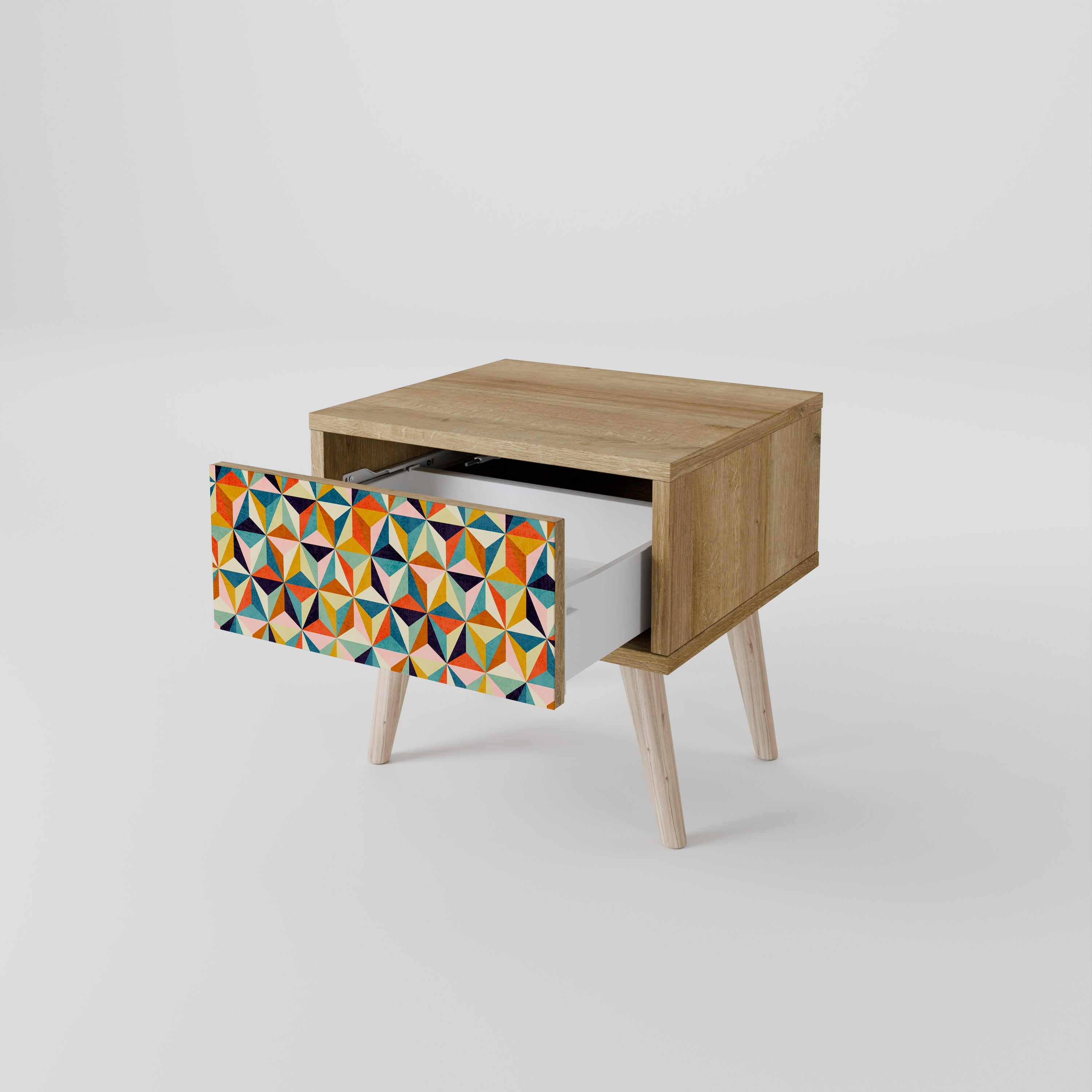 TESSELATE TREASURES Nachttisch in Eichenoptik