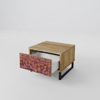 PAINTED SQUARES Nachttisch in Eiche-Optik