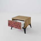 PAINTED SQUARES Nachttisch in Eiche-Optik