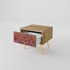 PAINTED SQUARES Nachttisch in Eiche-Optik