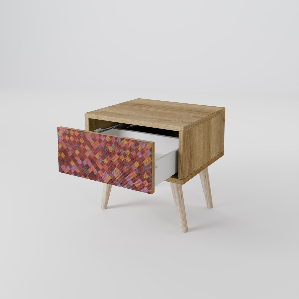 PAINTED SQUARES Nightstand