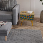 PAINTED SQUARES MIX Nachttisch in Eiche-Optik