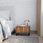 NATURAL WOOD Nightstand in Oak Effect