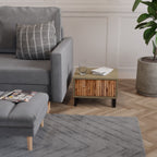 NATURAL WOOD Nightstand in Oak Effect