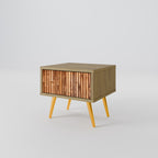 NATURAL WOOD Nightstand in Oak Effect