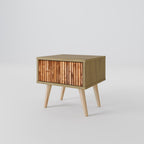 NATURAL WOOD Nightstand in Oak Effect