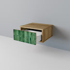 NATURAL GREEN Nachttisch in Eiche-Optik