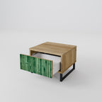 NATURAL GREEN Nachttisch in Eiche-Optik