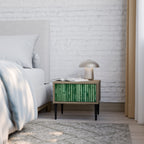 NATURAL GREEN Nachttisch in Eiche-Optik