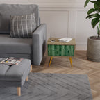 NATURAL GREEN Nachttisch in Eiche-Optik