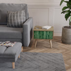 NATURAL GREEN Nachttisch in Eiche-Optik