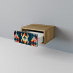 CRACKED ILLUSION Nachttisch in Eiche-Optik