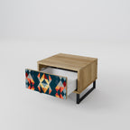 CRACKED ILLUSION Nachttisch in Eiche-Optik