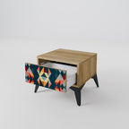 CRACKED ILLUSION Nachttisch in Eiche-Optik