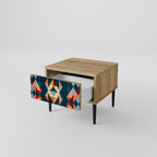 CRACKED ILLUSION Nachttisch in Eiche-Optik