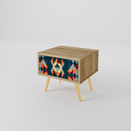 CRACKED ILLUSION Nachttisch in Eiche-Optik