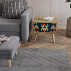 CRACKED ILLUSION Nachttisch in Eiche-Optik