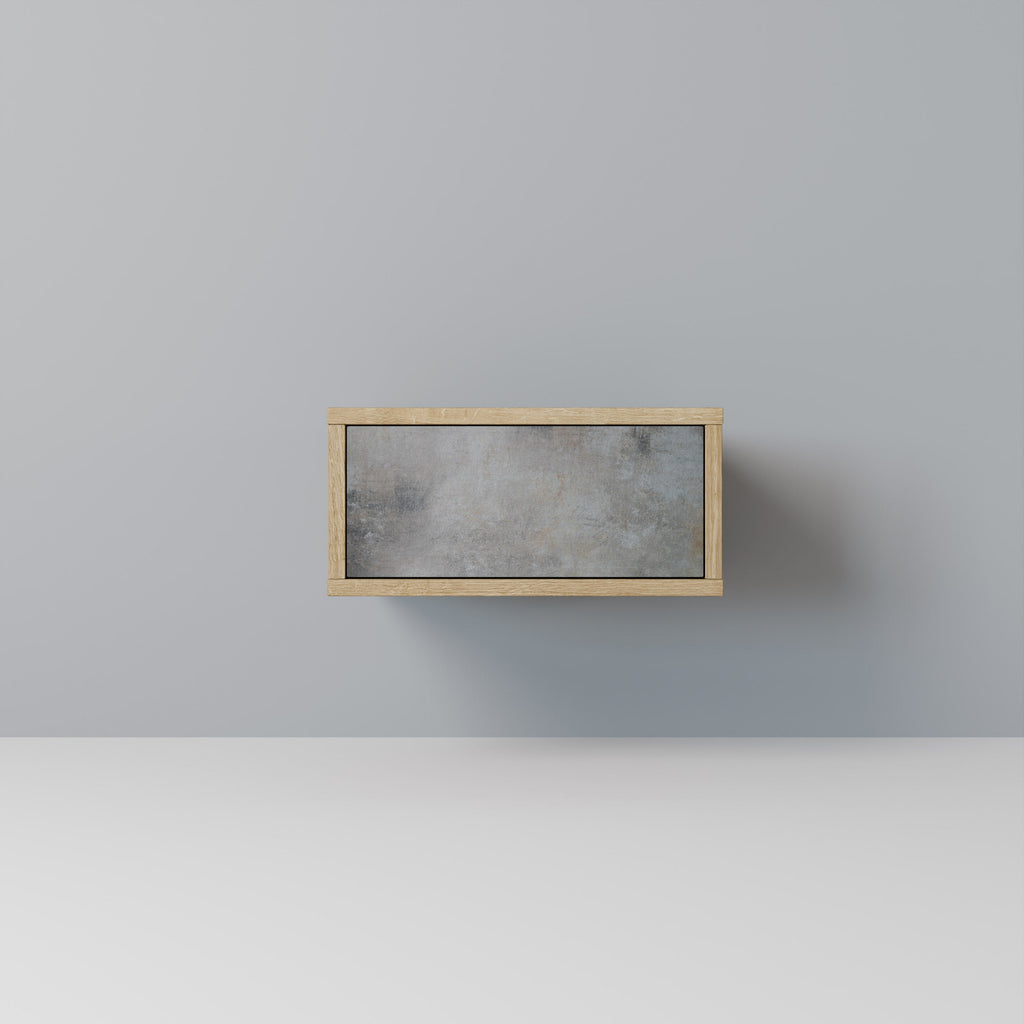 CONCRETE WALL Nachttisch in Eichenoptik