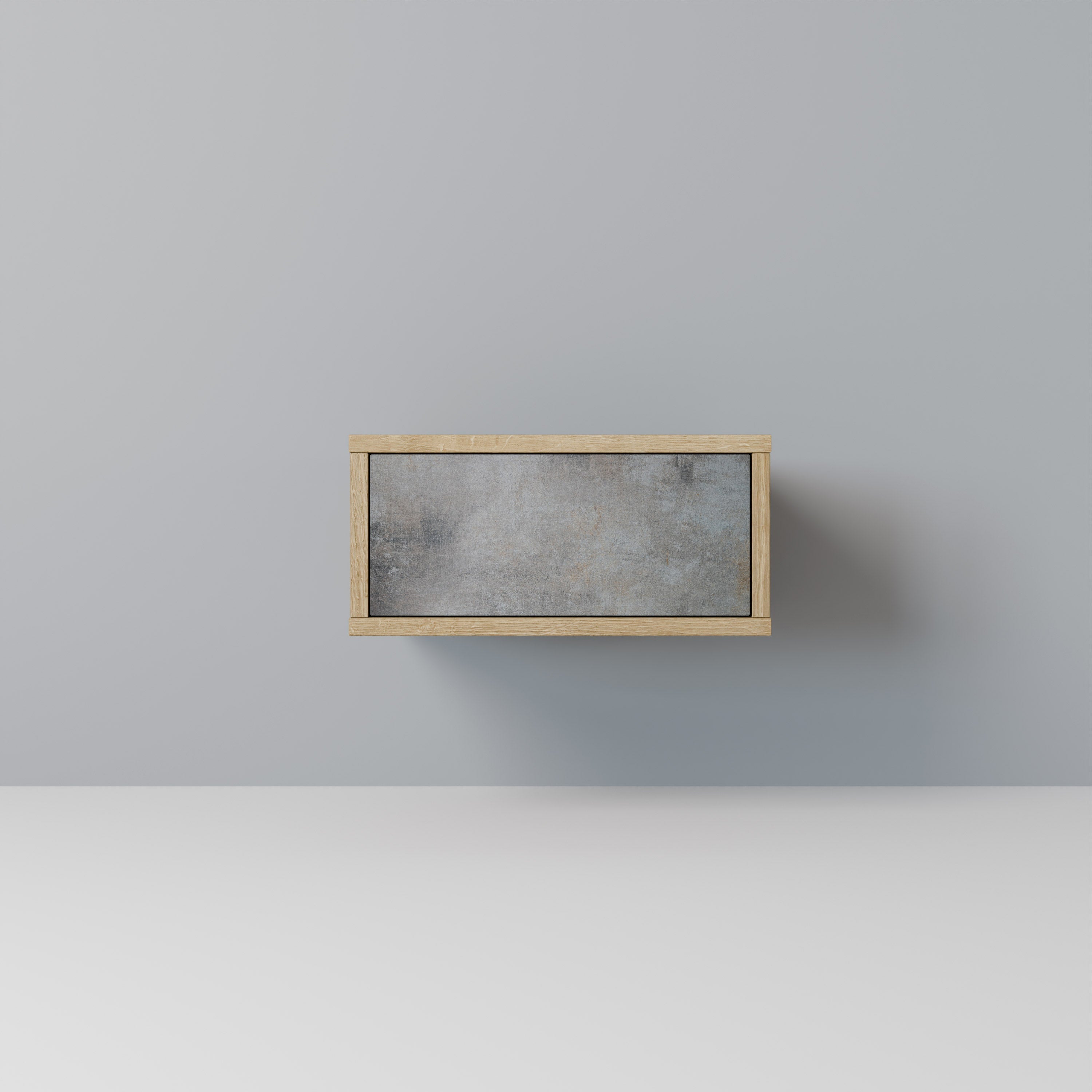 CONCRETE WALL Nachttisch in Eichenoptik