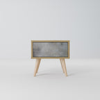 CONCRETE WALL Nachttisch in Eiche-Optik
