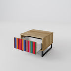 ETHNIC MEXICAN Nachttisch in Eiche-Optik