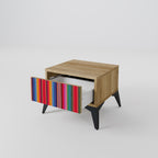 ETHNIC MEXICAN Nachttisch in Eiche-Optik