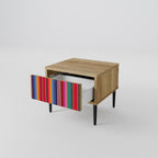 ETHNIC MEXICAN Nachttisch in Eiche-Optik