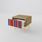 ETHNIC MEXICAN Nachttisch in Eiche-Optik