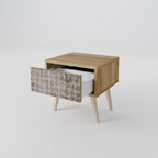 SLIGHTLY BLURRED Nachttisch in Eiche-Optik