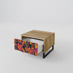 ELECTRIC PATTERNS Nachttisch in Eiche-Optik