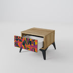 ELECTRIC PATTERNS Nachttisch in Eiche-Optik
