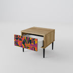 ELECTRIC PATTERNS Nachttisch in Eiche-Optik