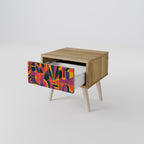 ELECTRIC PATTERNS Nachttisch in Eiche-Optik