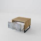 MUTED ARC Nachttisch in Eiche-Optik