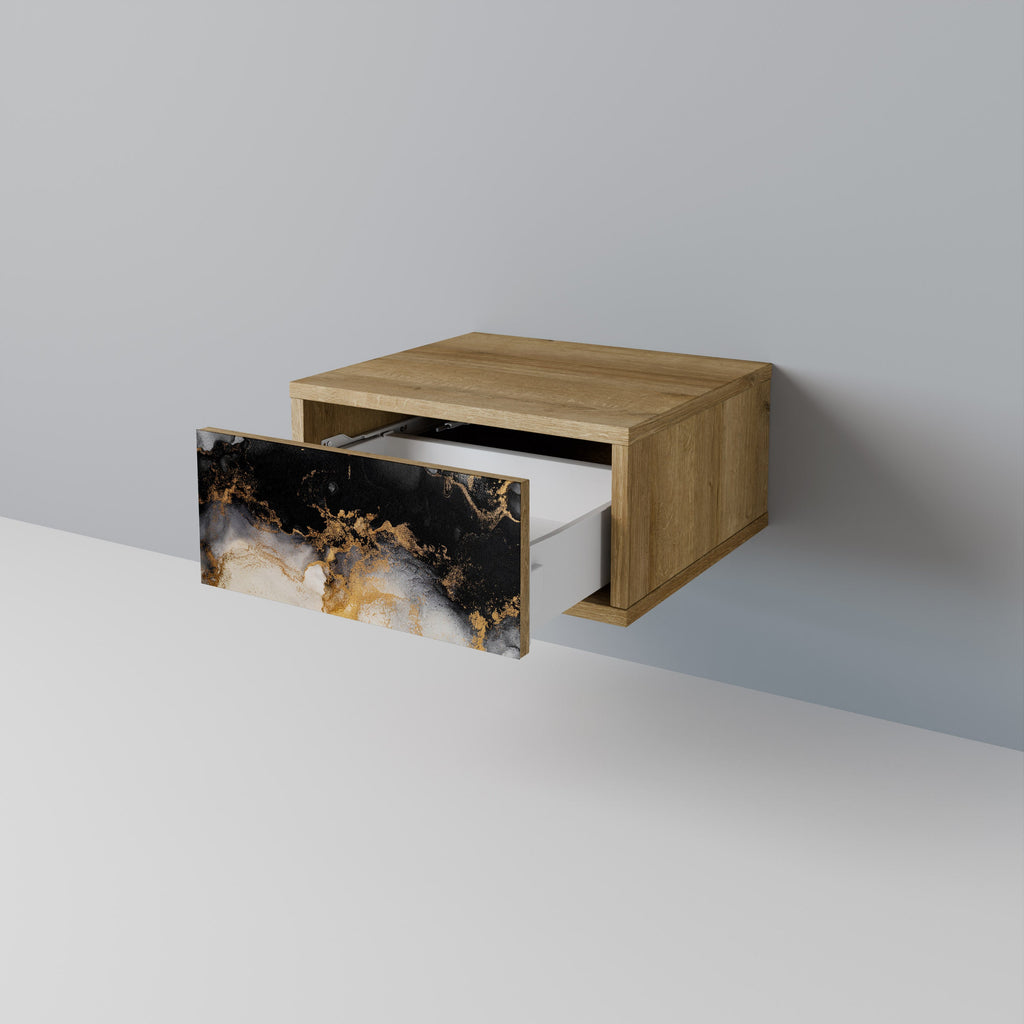 MARBLE OF TOMMORROW Nachttisch in Eichenoptik