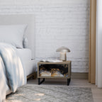 MARBLE OF TOMMORROW Nachttisch in Eiche-Optik