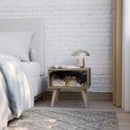 MARBLE OF TOMMORROW Nachttisch in Eiche-Optik