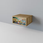 BLOOMING WATERS Nachttisch in Eiche-Optik