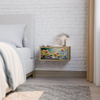 BLOOMING WATERS Nachttisch in Eiche-Optik